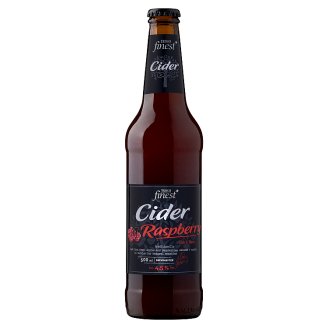 Tesco Finest Cider almalé alapú erjesztett, szénsavas, málna alkoholos ital 4,5% 500 ml