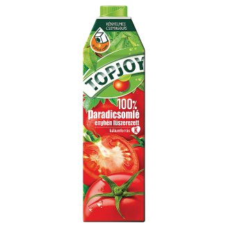 Topjoy 100% rostos, enyhén fűszerezett paradicsomlé 1 l