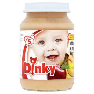 Dinky gluténtartalmú banános bébidesszert almával és piskótával 5 hónapos kortól 190 g