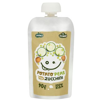 Ovko BIO burgonyapüré borsóval és cukkinivel 6 hónapos kortól 90 g