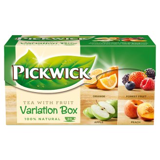 Pickwick Variációk 4 féle gyümölcsízű fekete tea 20 filter 30 g