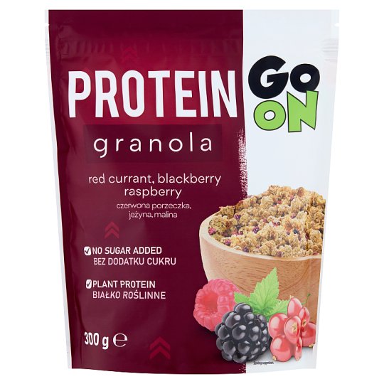 Protein Go On Granola gabonapelyhek hozzáadott fehérjével, liofilizált gyümölcsökkel 300 g