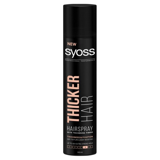 Syoss Thicker Hair Hairspray with Thickening Fibers 300 ml - Tesco ...