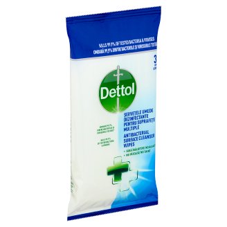 Dettol antibakteriális felülettisztító törlőkendő 36 db