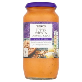 Tesco enyhén csípős, tejszínes-vajas curry szósz csirkéhez 500 g
