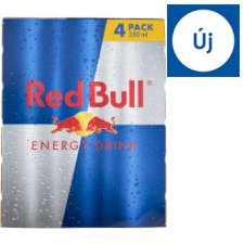 Red Bull magas koffeintartalmú szénsavas energiaital 4 x 250 ml 