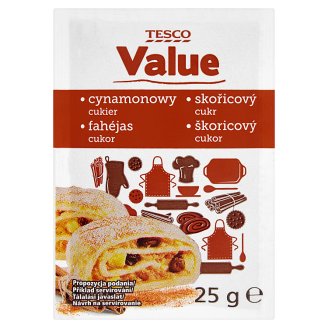 Tesco Value fahéjas cukor 25 g