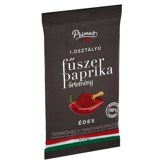 Primus I. osztályú édes fűszerpaprika őrlemény 100 g