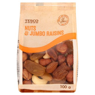 Tesco diófélék és Jumbo mazsola keveréke 100 g