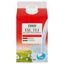 Tesco ESL félzsíros tej 2,8% 500 ml