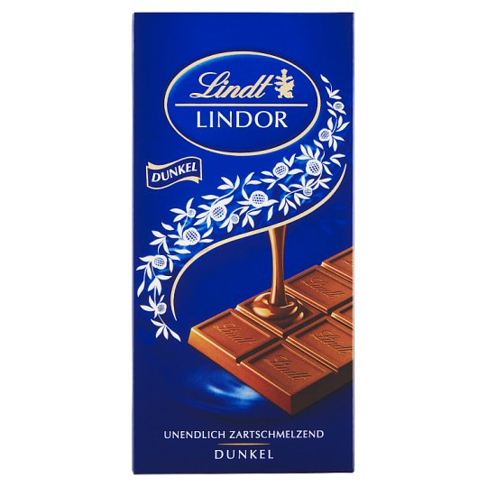 Lindt Lindor Dark Chocolate with Soft Melting Filling 100 g Tesco