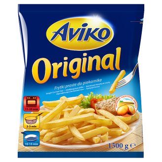 Aviko Original elősütött, gyorsfagyasztott hasábburgonya sütőbe 1500 g