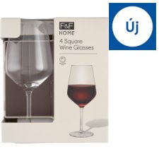 F&F Home Square Wine Glasses 4 pcs