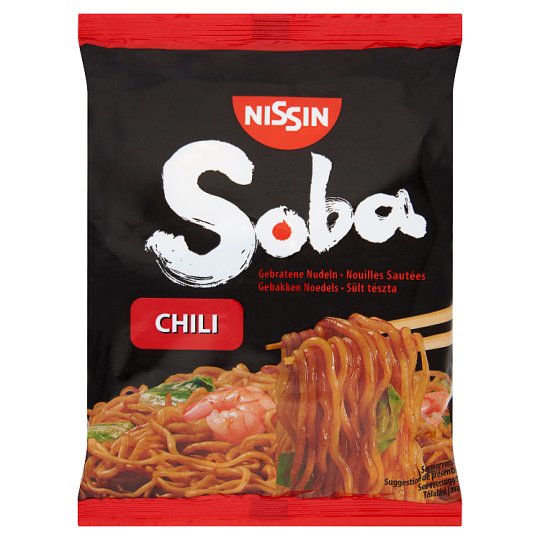 Nissin Soba chilis ízesítésű sült tészta búzalisztből 111 g