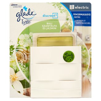 Glade by Brise Discreet Electric Bali Szantálfa és Jázmin elektromos zselés légfrissítő készülék 8 g