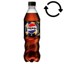 Pepsi Zero Cola Flavoured Energy-Free Carbonated Drink with Sweeteners and Mango Flavour 0,5 l