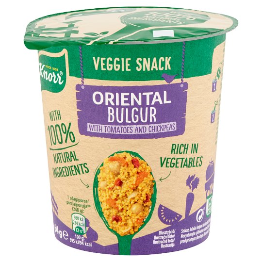 Knorr Veggie Snack Oriental Bulgur with Tomatoes and Chickpeas 64 g