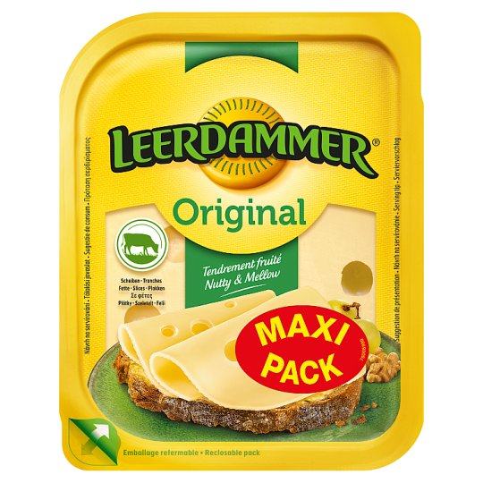 Leerdammer Original laktózmentes zsíros félkemény szeletelt sajt 140 g