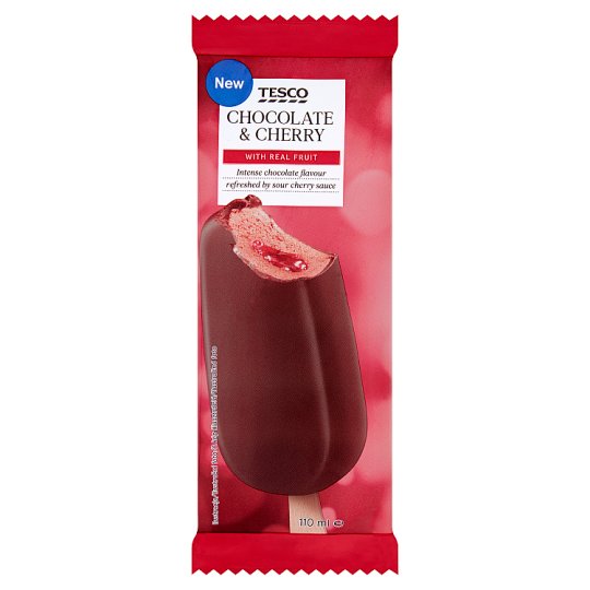 Tesco Chocolate & Cherry Ice Cream 110 ml Tesco Online, Tesco From