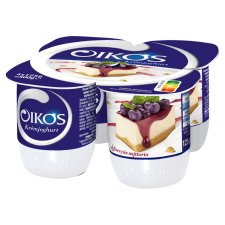 Danone Oikos Görög élőflórás áfonyás sajttorta ízű krémjoghurt 4 x 125 g
