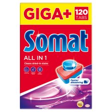 Somat All in 1 Dishwashing Tabs 120 pcs