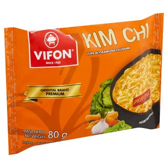Vifon Kim Chi hagyományos koreai instant csípős tésztás leves 80 g