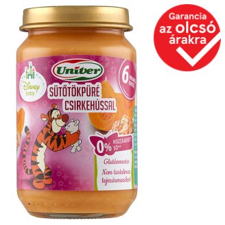 Univer sütőtökpüré csirkehússal bébiétel 6 hónapos kortól 163 g