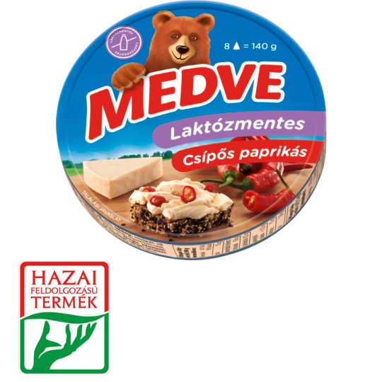 Medve LactoseFree SemiFat Processed Cheese Spread with Hot Paprika 8