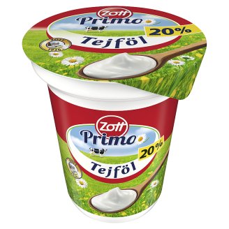 Zott Natura félzsíros tejföl 20% 330 g