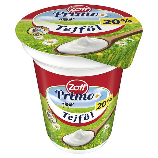 Zott Primo félzsíros tejföl 20% 330 g