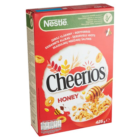 Nestlé Cheerios Crunchy Cereal Rings with Honey, Vitamins and Minerals 425 g