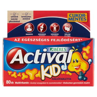 Béres Actival Kid rágótabletta 60 + 20 db 80 g