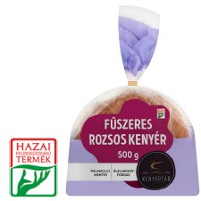 Kenyértár szeletelt fűszeres rozsos kenyér 500 g