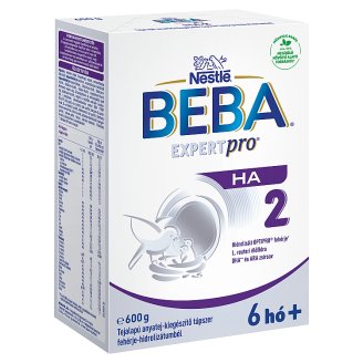 Beba Optipro HA 2 tejalapú anyatej-kiegészítő tápszer hidrolizált fehérjével 6 hónapos kortól 600 g