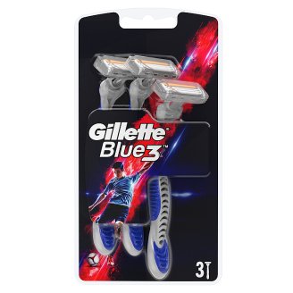 Gillette Blue3 Football Eldobható Férfi Borotva 3 darab