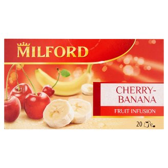 Milford cseresznye-banán ízű gyümölcstea 20 filter 50 g