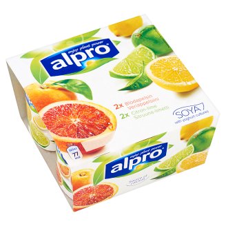 Alpro vérnarancs és lime-citrom szójakészítmény 4 x 125 g