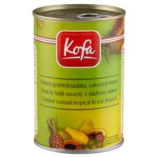 Kofa Tropical Fruit Salad, Candied Juice 410 g