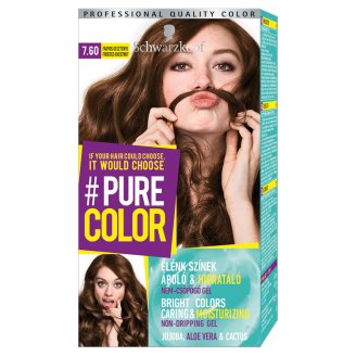 Schwarzkopf #Pure Color tartós hajfesték 7.60 Fagyos gesztenye