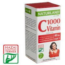 Naturland 1000 mg C-vitamin étrend-kiegészítő tabletta 40 db 52 g