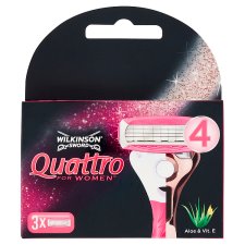 Wilkinson Sword Quattro for Women 4 pengés borotvabetét 3 db