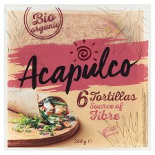 Acapulco Tortillas Made from Wheat Flour with Wheat Bran 6 pcs 240 g