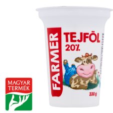 Farmer tejföl 20% 330 g