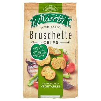 Maretti Bruschette mediterrán zöldséges ízesítésű pirított kenyérkarikák 70 g