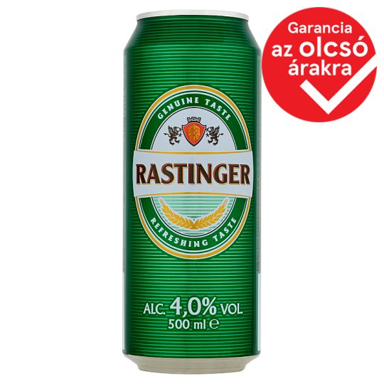 Rastinger világos sör 4% 500 ml