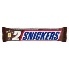 Snickers karamellás földimogyorós krémes szelet mogyoró darabokkal tejcsokoládéba 2 x 37,5 g (75 g)