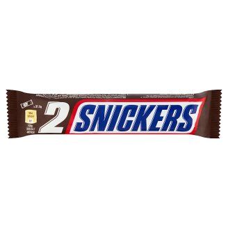 Snickers karamellás földimogyorós krémes szelet földimogyoró darabokkal 2 x 37,5 g