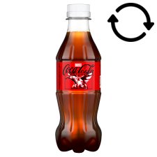 Coca Cola Zero Sugar Cola Flavoured Energy-Free Carbonated Soft Drink with Sweeteners 300 ml