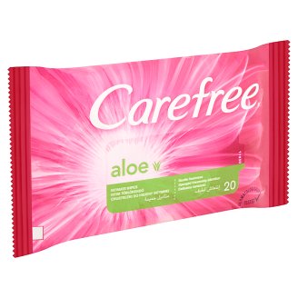 Carefree Aloe intim törlőkendő 20 db