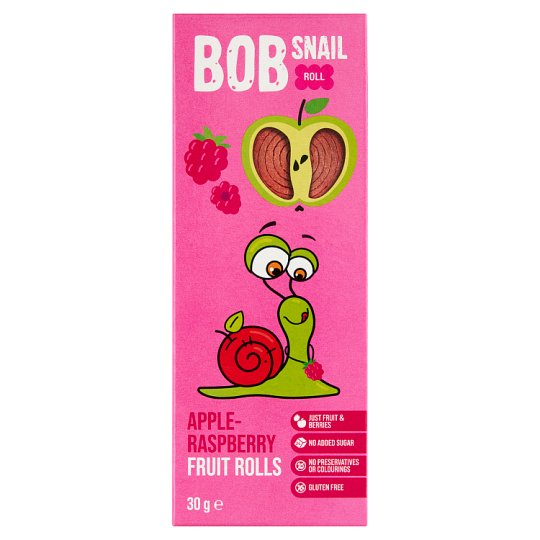 Bob the Snail alma-málna gyümölcstekercs 30 g